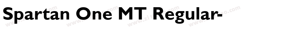 Spartan One MT Regular字体转换